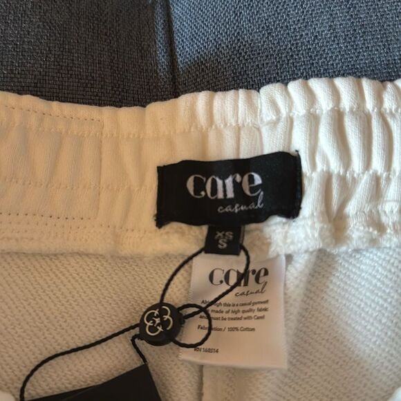 NWT Care Casual Beverly Hills Classic Cotton Sweatpants in White. Size XS/S. - Picture 6 of 13